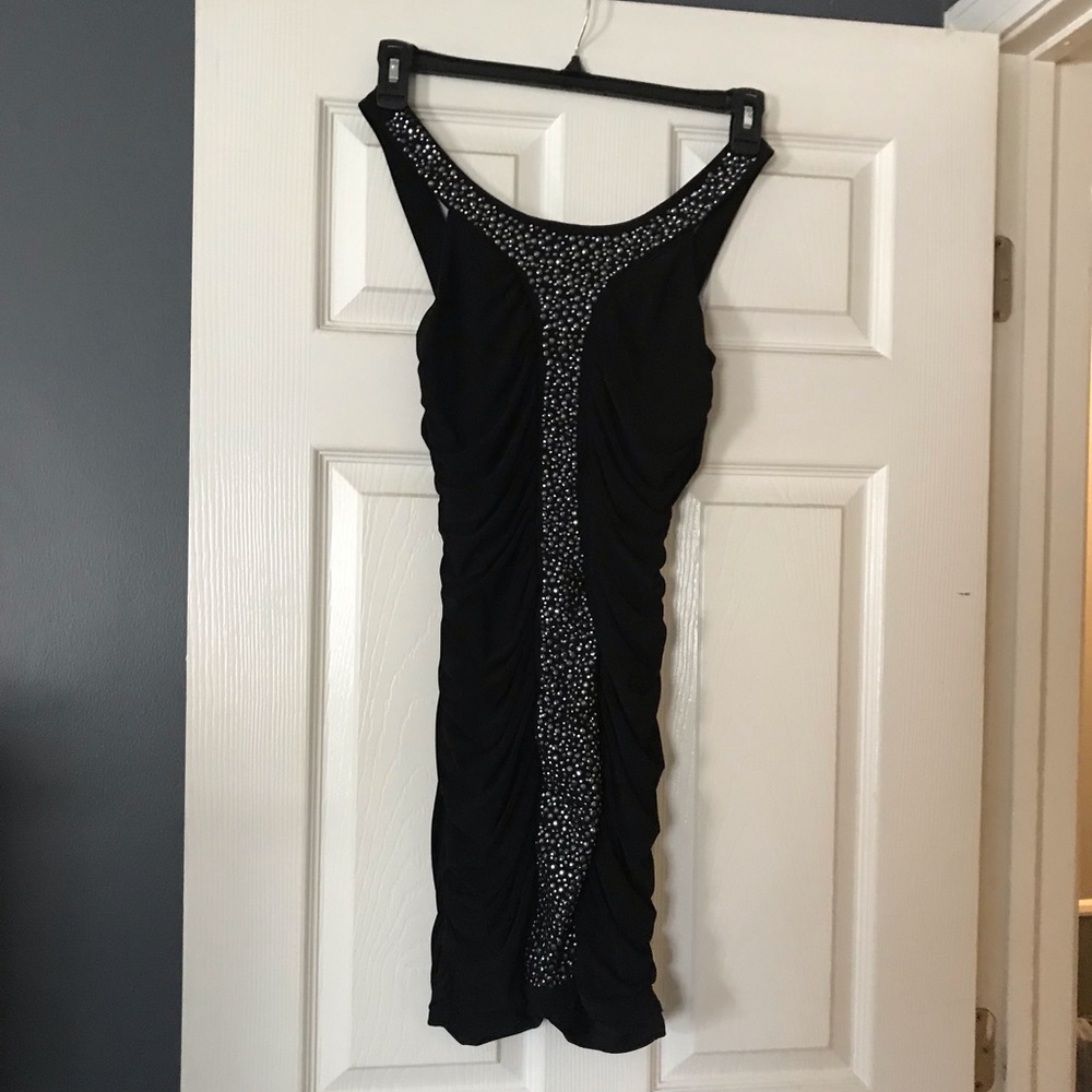 Black and silver dress